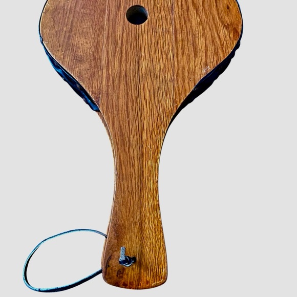 Vintage Fireplace Bellows Wood & Leather 19” Fire Stoker Fan Air Blower - Picture 9 of 14